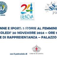 Donne e Sport: 5 storie al femminile”. Genova 2024 Capitale Europea dello Sport”