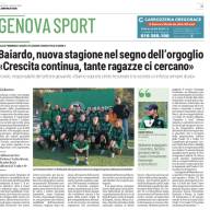 L'intervista odierna al Responsabile del Settore Giovanile Femminile @simonetroiolo , realizzata da Fulvio Banchero del @ilsecoloxix 🤝💪