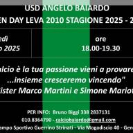 ⚫🟢 OPEN DAY LEVA 2010⚫🟢⚽‼️ Appuntamento per Lunedì 21 Luglio dalle 18 alle 19.30