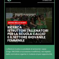📍 USD Angelo Baiardo 1946 – Ricerca Istruttori/Allenatori per Settore Giovanile / Scuola Calcio - Settore Femminile 