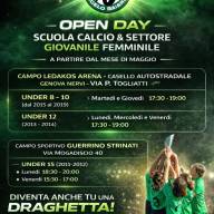 🖤💚🐉Da MAGGIO partono gli OPEN DAY della scuola calcio femminile 🖤💚🐉