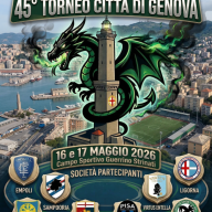 ⚽🏆45° Torneo Città di Genova 📅 Il 16 e 17 Maggio 2026 Campo Sportivo Guerrino Strinati 💚🖤🐉