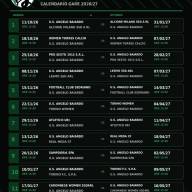 📌Il calendario 2026/2027 della nostra Prima Squadra Femminile ⚽⚫🟢