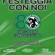 💚🖤 FESTEGGIA CON NOI GLI 80 ANNI dell'U.S. ANGELO BAIARDO 🖤💚*