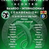 ⚫🟢🐉Leva 2011 ⚫🟢🐉  Il programma e i convocati di mister Carlo Mellino per la gara contro l'Internazionale ⚽